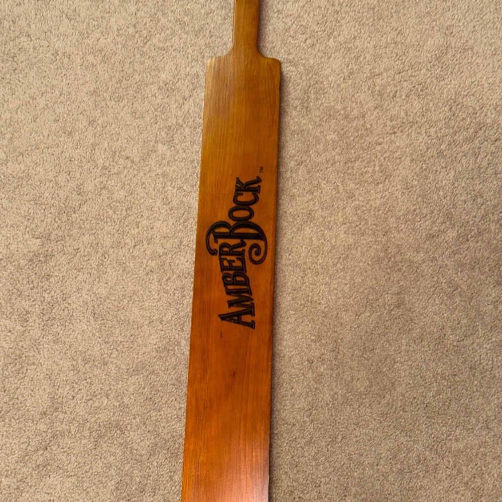 Amberbock drink paddle Wooden Paddle